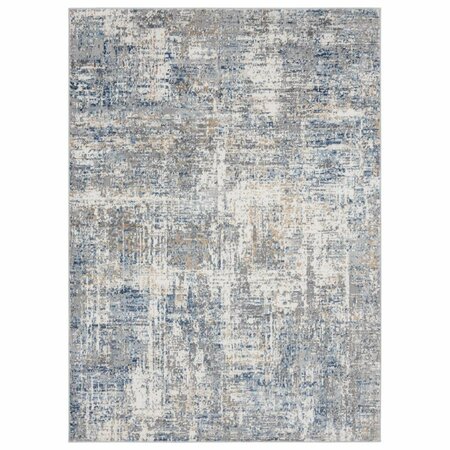 UNITED WEAVERS OF AMERICA Austin Elegance Blue Area Rectangle Rug 5 ft. 3 in. x 7 ft. 2 in. 4540 20160 58